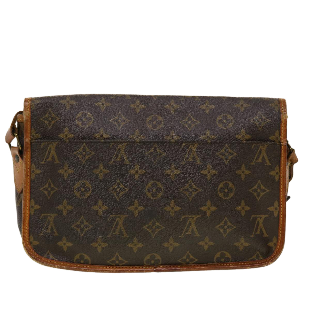 LOUIS VUITTON Monogram Gibeciere MM Shoulder Bag M42247 LV Auth am4560