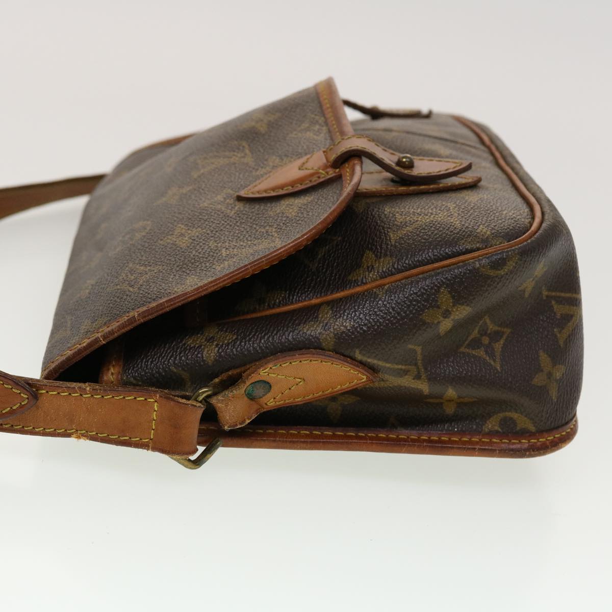 LOUIS VUITTON Monogram Gibeciere MM Shoulder Bag M42247 LV Auth am4560