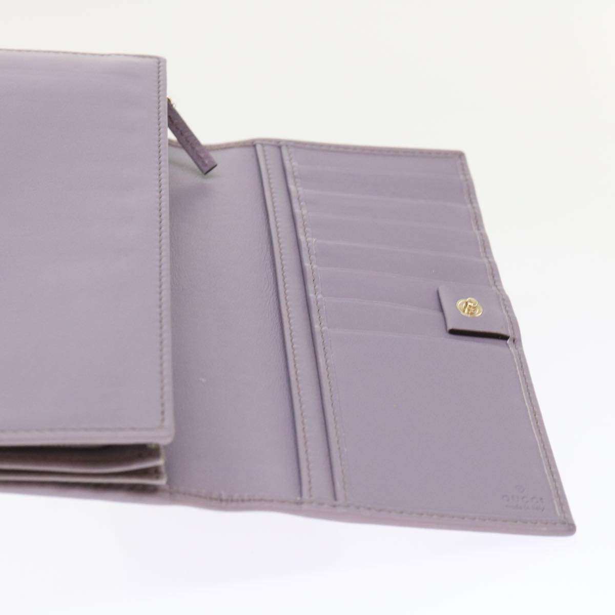 GUCCI Swing Wallet Leather Purple 310021 Auth am4638