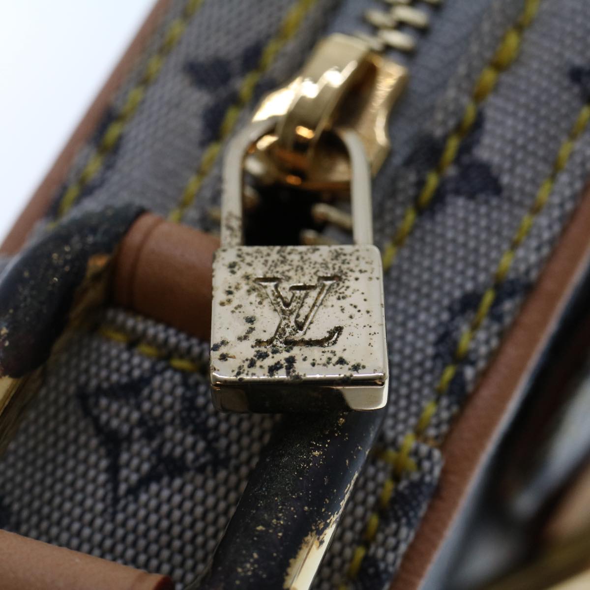 LOUIS VUITTON Monogram Mini Juliet PM Shoulder Bag Blue M92005 LV Auth am4662