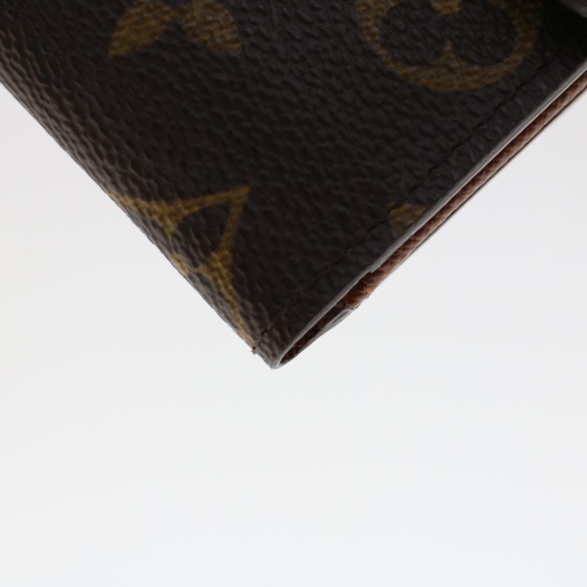 LOUIS VUITTON Monogram Porte Monnaie Bier Cartes Crdit Wallet M61652 LV am4717