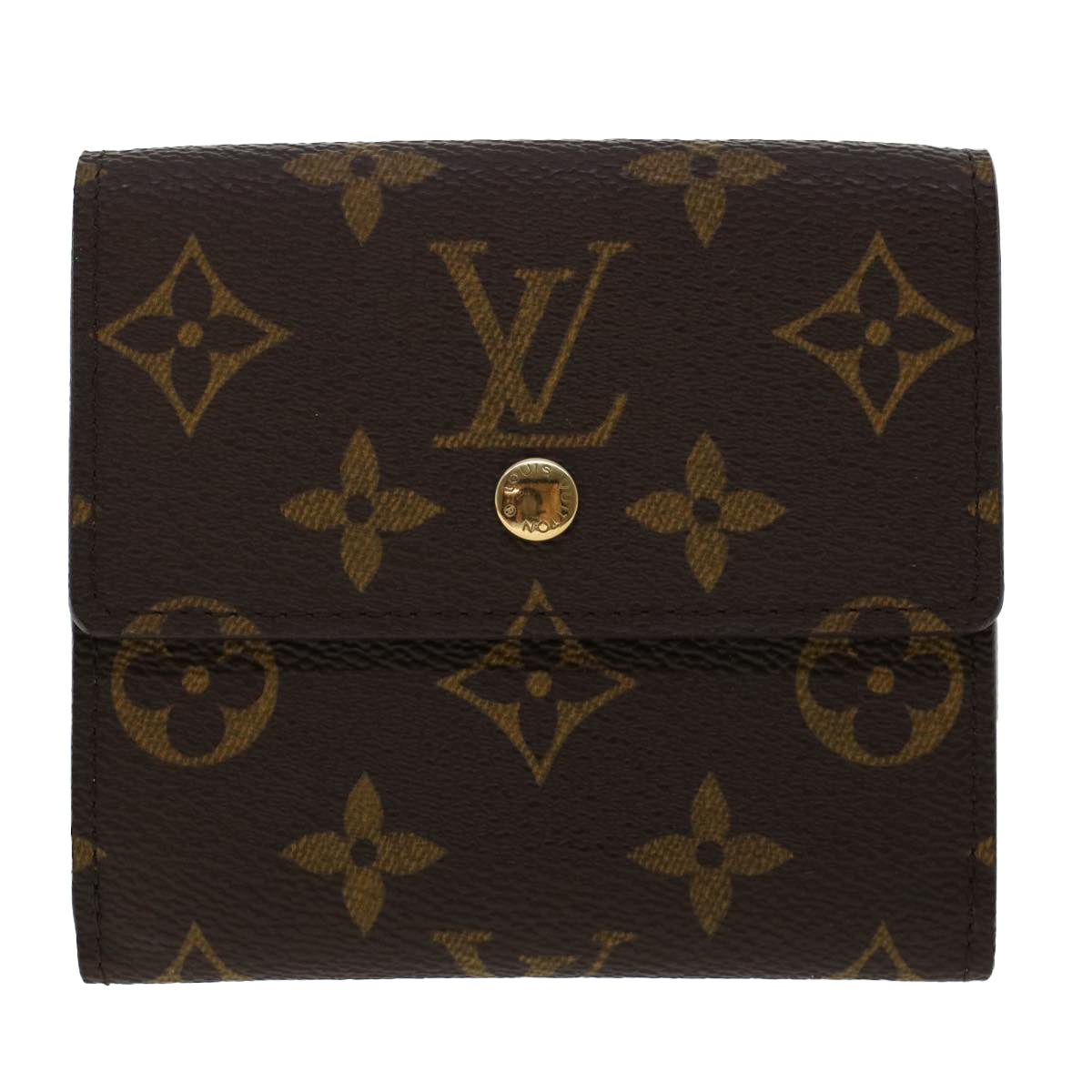 LOUIS VUITTON Monogram Porte Monnaie Bier Cartes Crdit Wallet M61652 LV am4717