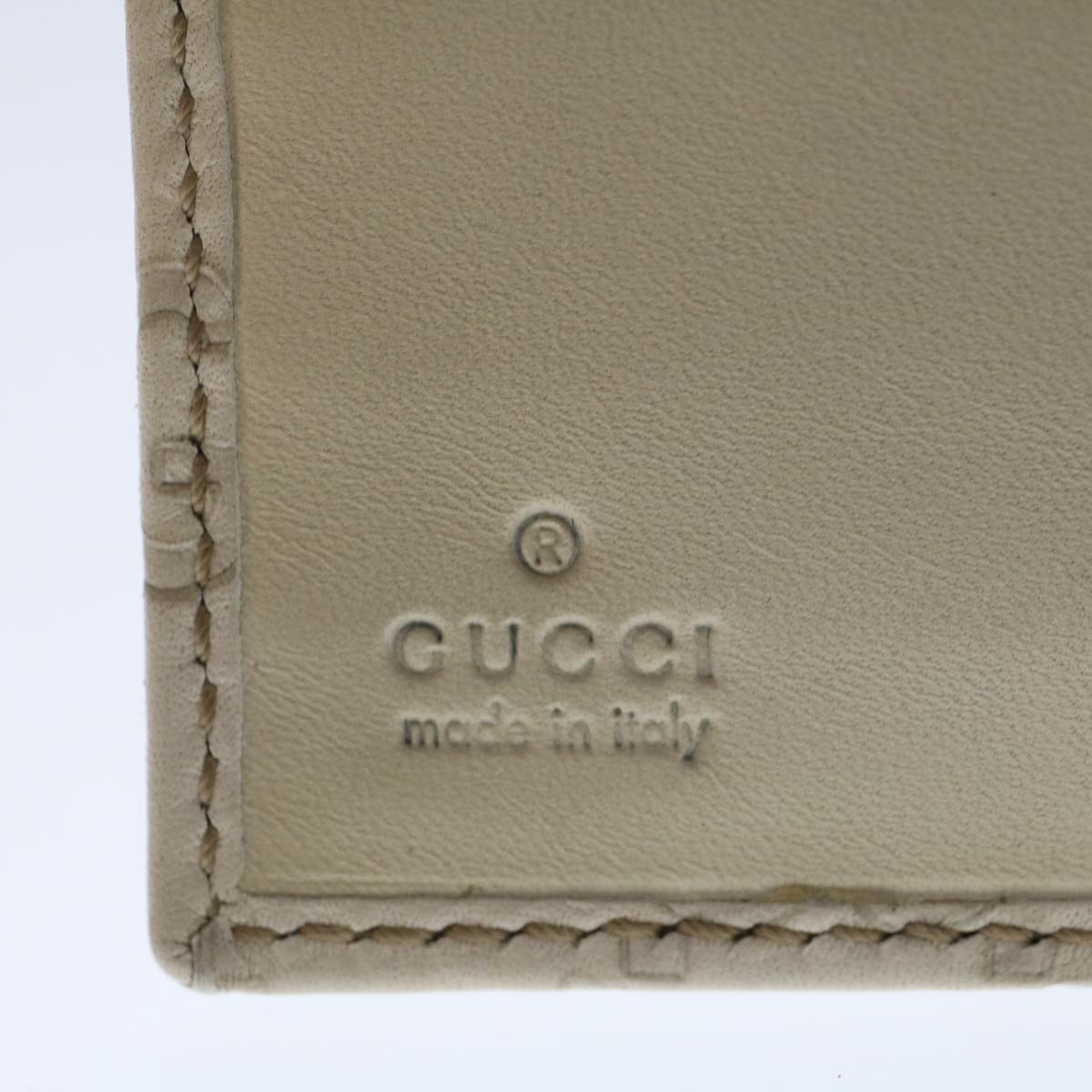 GUCCI GG Canvas Guccissima Day Planner Cover White 115240 Auth am4764