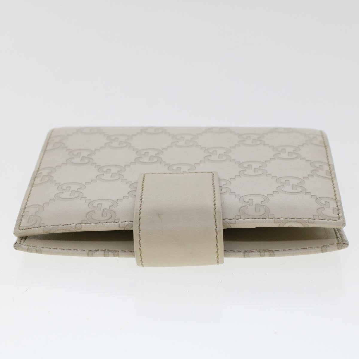 GUCCI GG Canvas Guccissima Day Planner Cover White 115240 Auth am4764