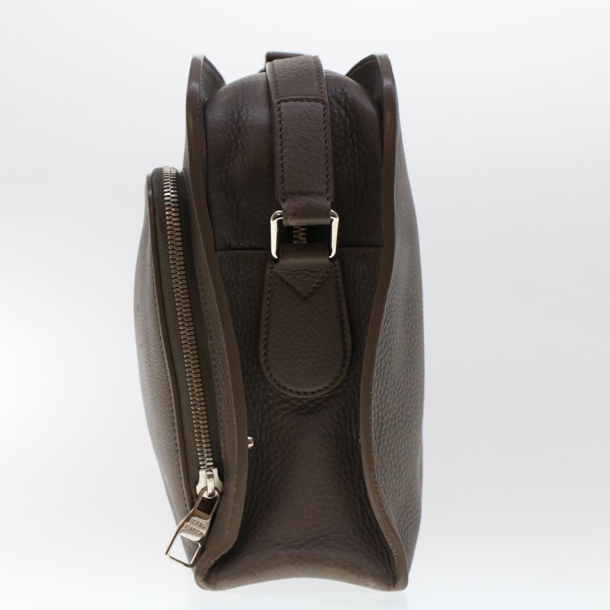 LOUIS VUITTON Naxos Shoulder Bag Leather Gray LV Auth am4782