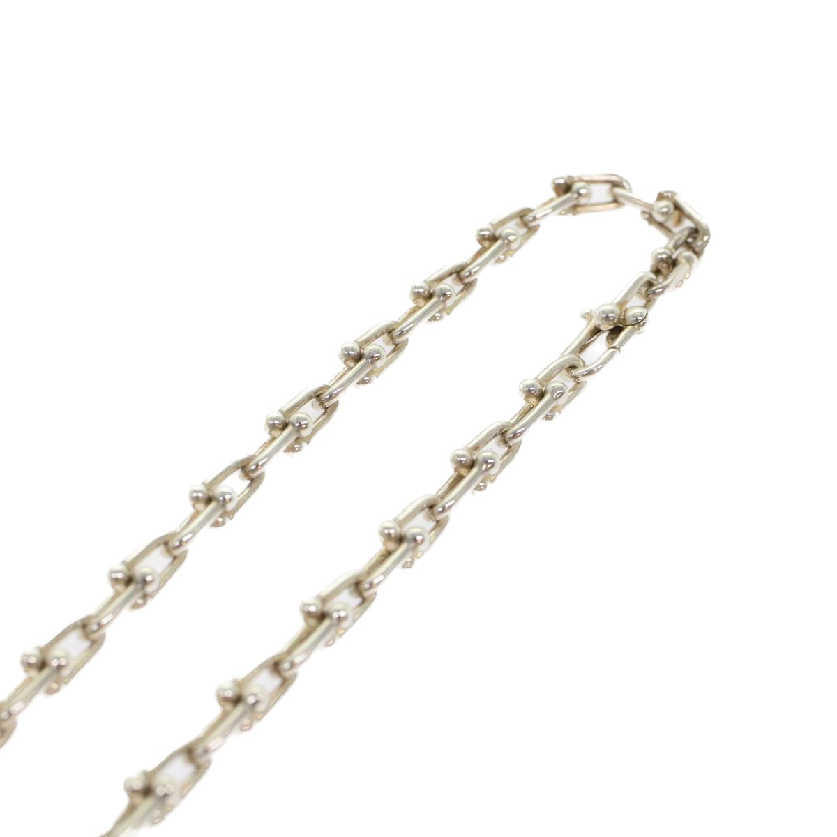 TIFFANY&Co. Hardware Small Link Necklace Silver Auth am4790