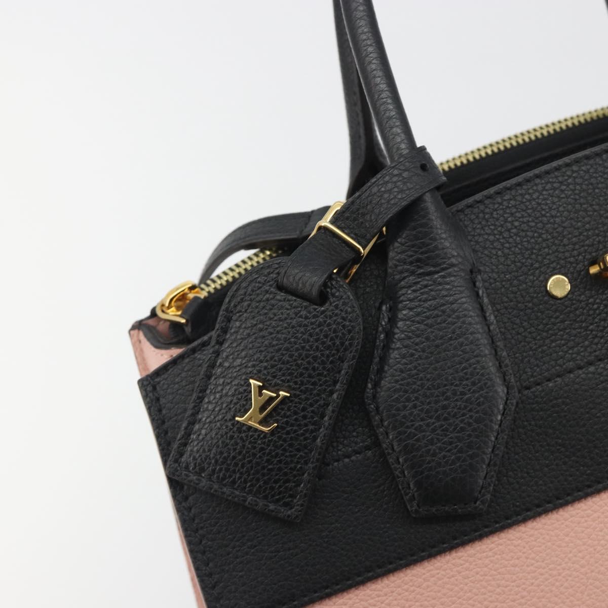 LOUIS VUITTON City Steamer MM Hand Bag Leather 2way Pink M53019 LV Auth am479b