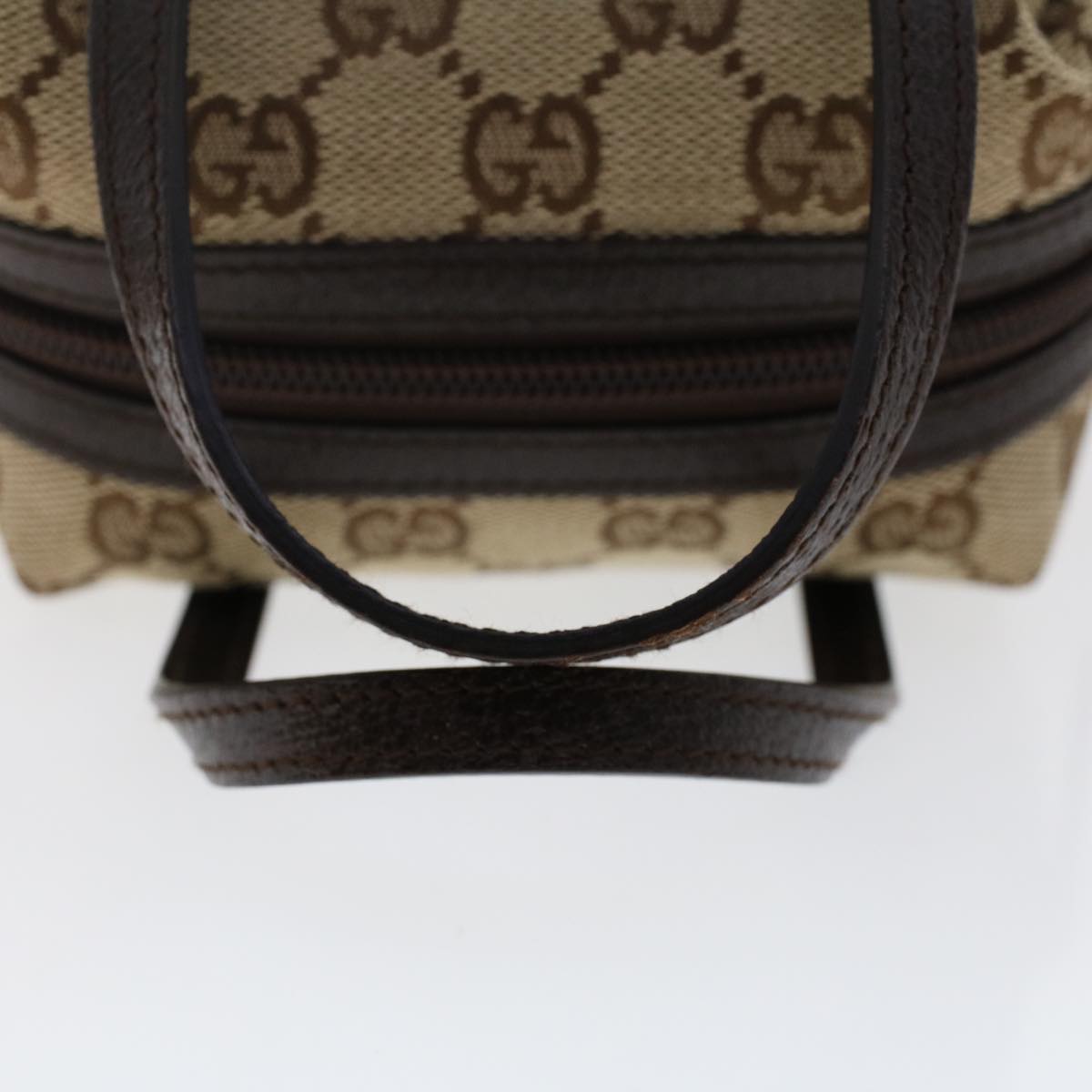 GUCCI GG Canvas Pouch Beige 124541 Auth am4809