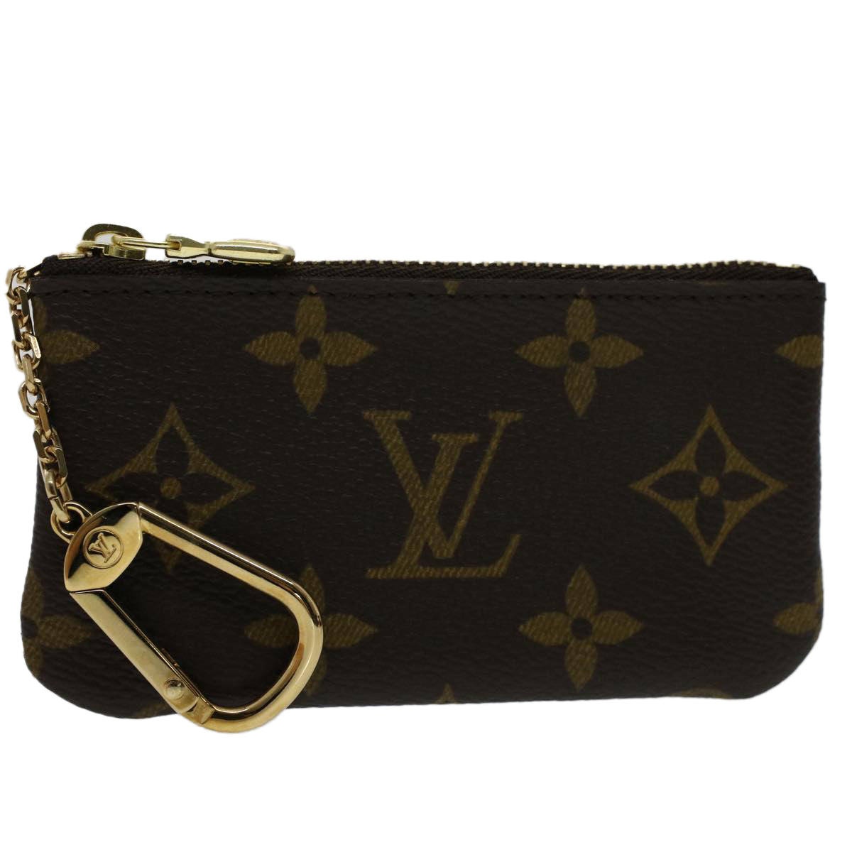 LOUIS VUITTON Monogram Pochette Cles Coin Purse M62650 LV Auth am4882