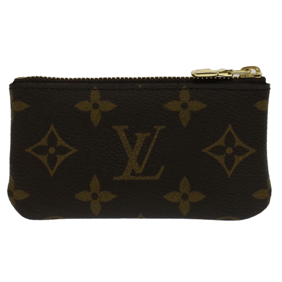 LOUIS VUITTON Monogram Pochette Cles Coin Purse M62650 LV Auth am4882