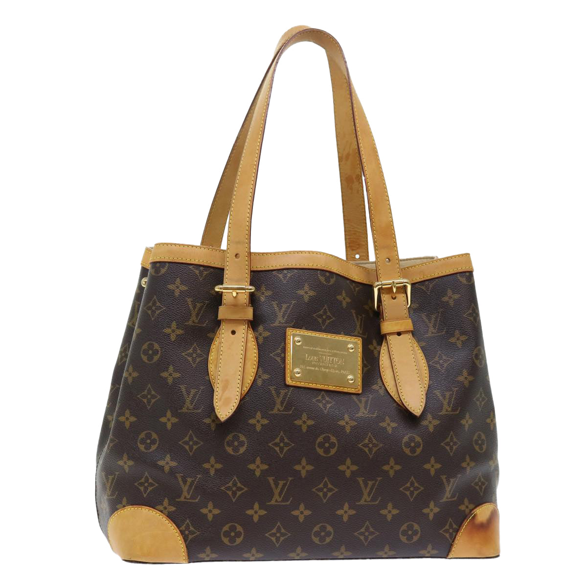 LOUIS VUITTON Monogram Hampstead MM Hand Bag M51167 LV Auth am4897