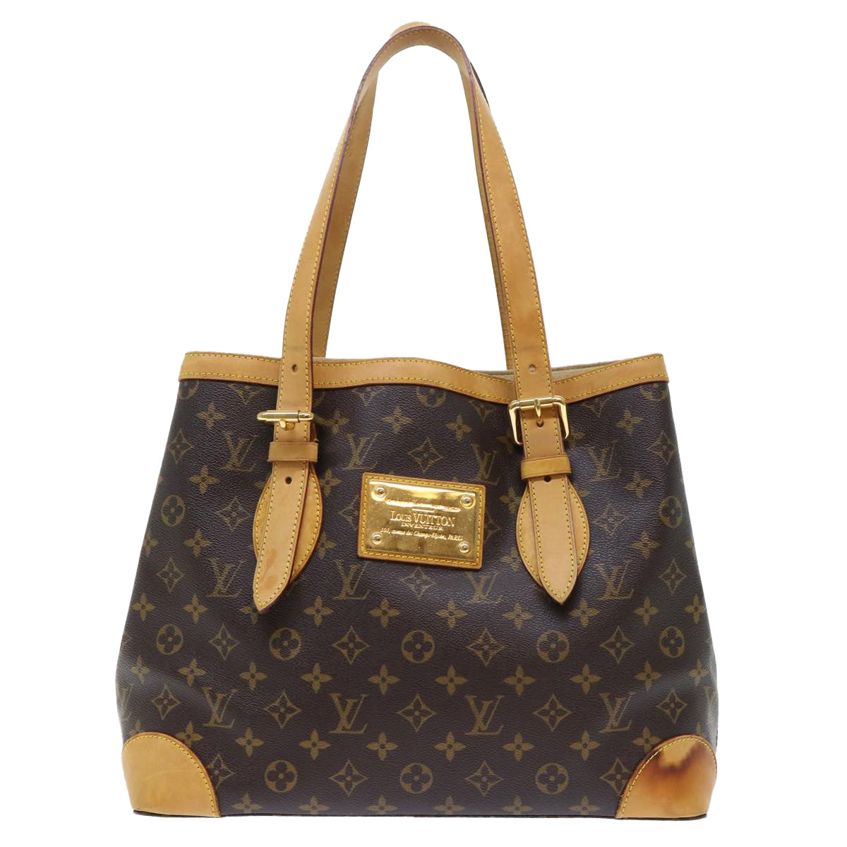 LOUIS VUITTON Monogram Hampstead MM Hand Bag M51167 LV Auth am4897