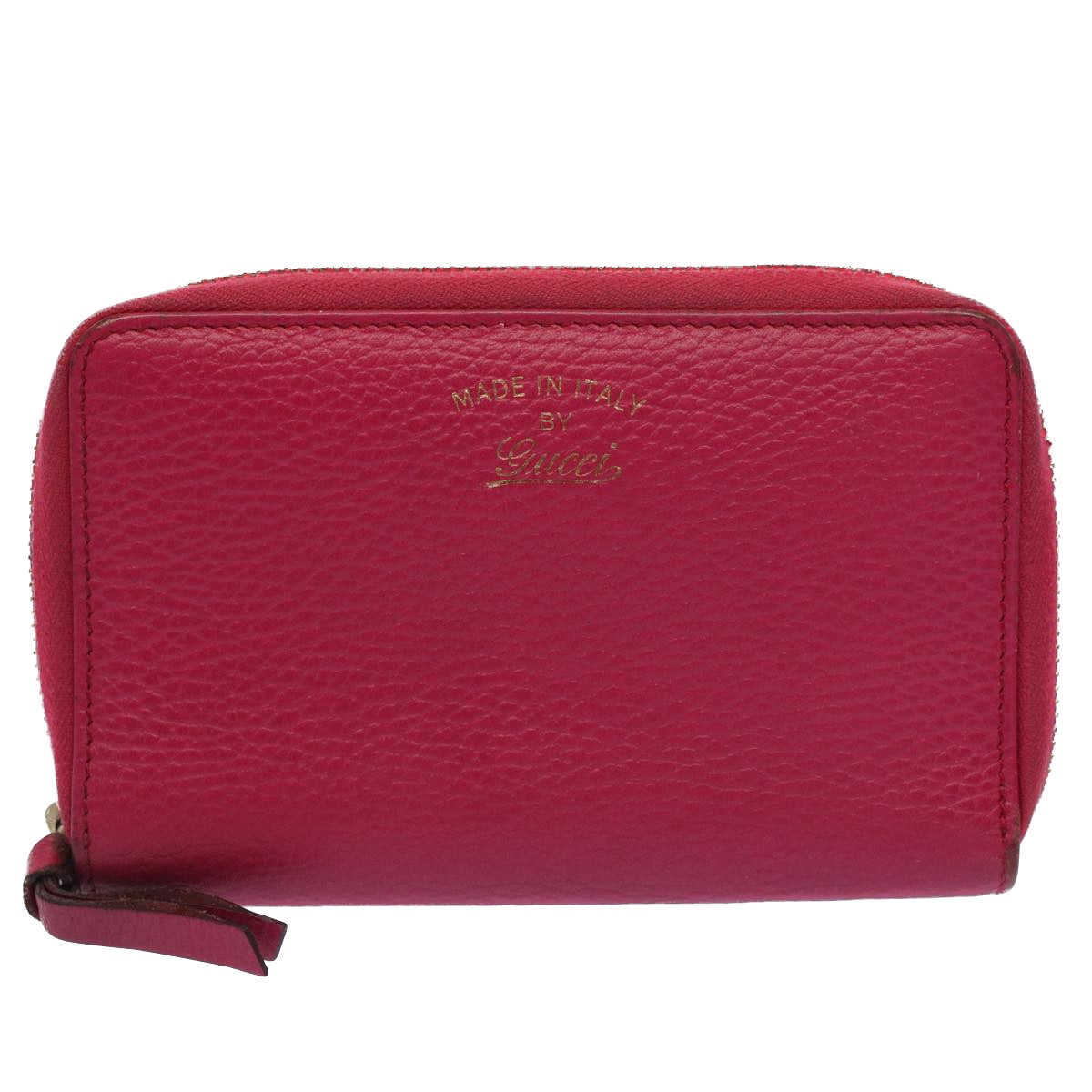 GUCCI Swing Wallet Leather Pink 354497 Auth am4913