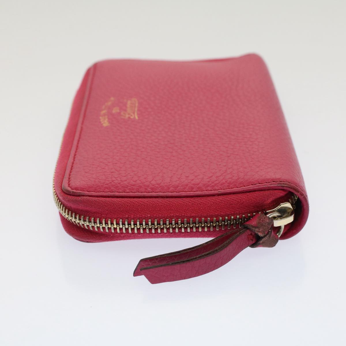 GUCCI Swing Wallet Leather Pink 354497 Auth am4913