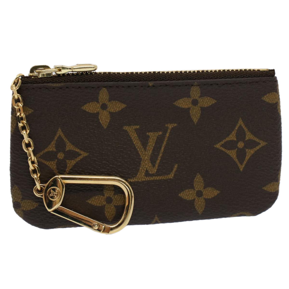 LOUIS VUITTON Monogram Pochette Cles Coin Purse M62650 LV Auth am4950