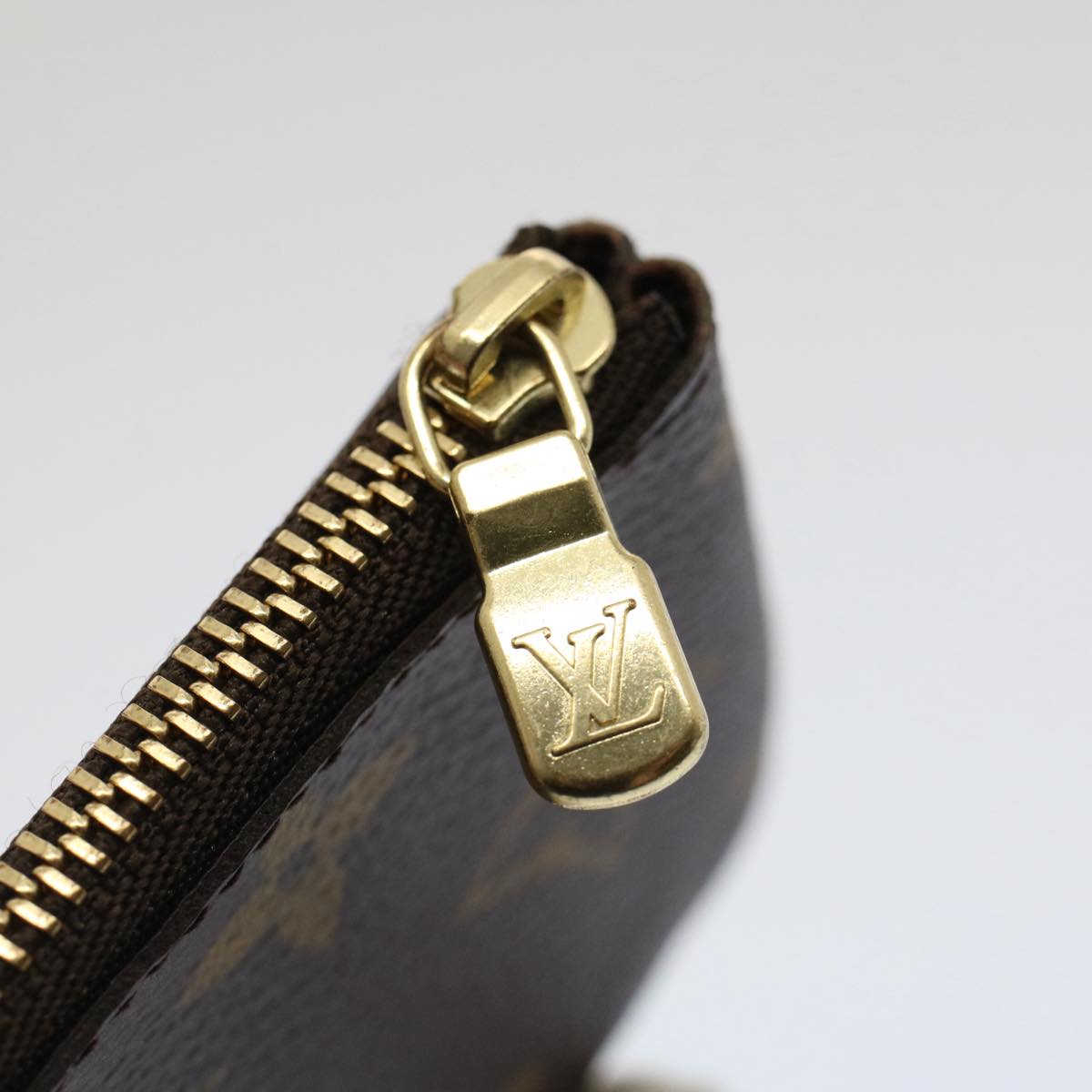 LOUIS VUITTON Monogram Pochette Cles Coin Purse M62650 LV Auth am4950