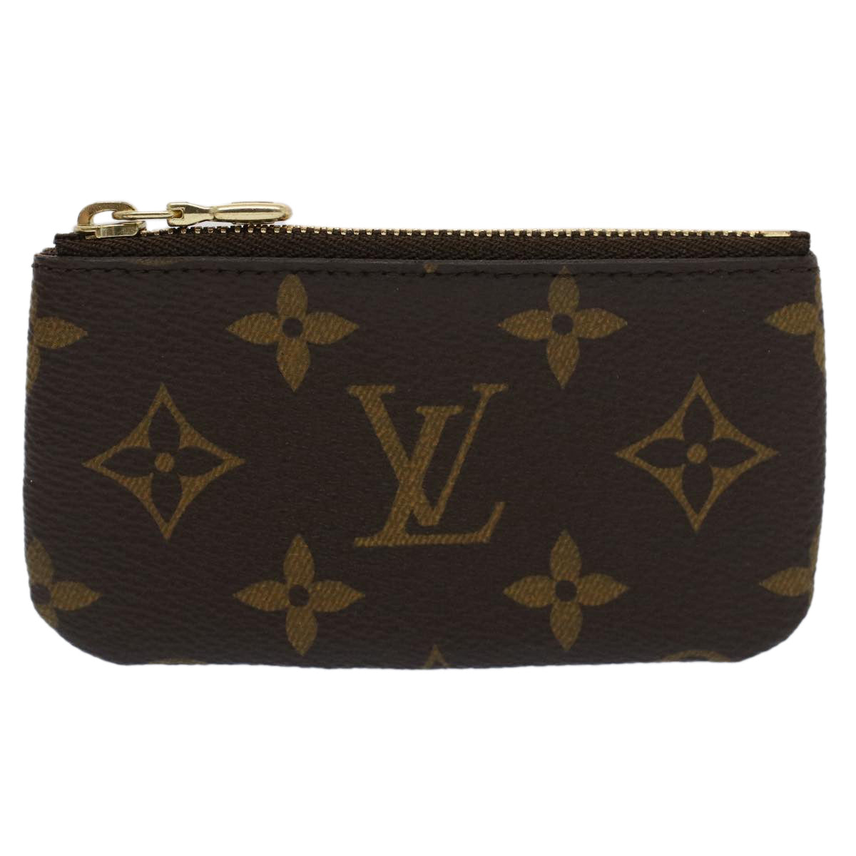 LOUIS VUITTON Monogram Pochette Cles Coin Purse M62650 LV Auth am4950