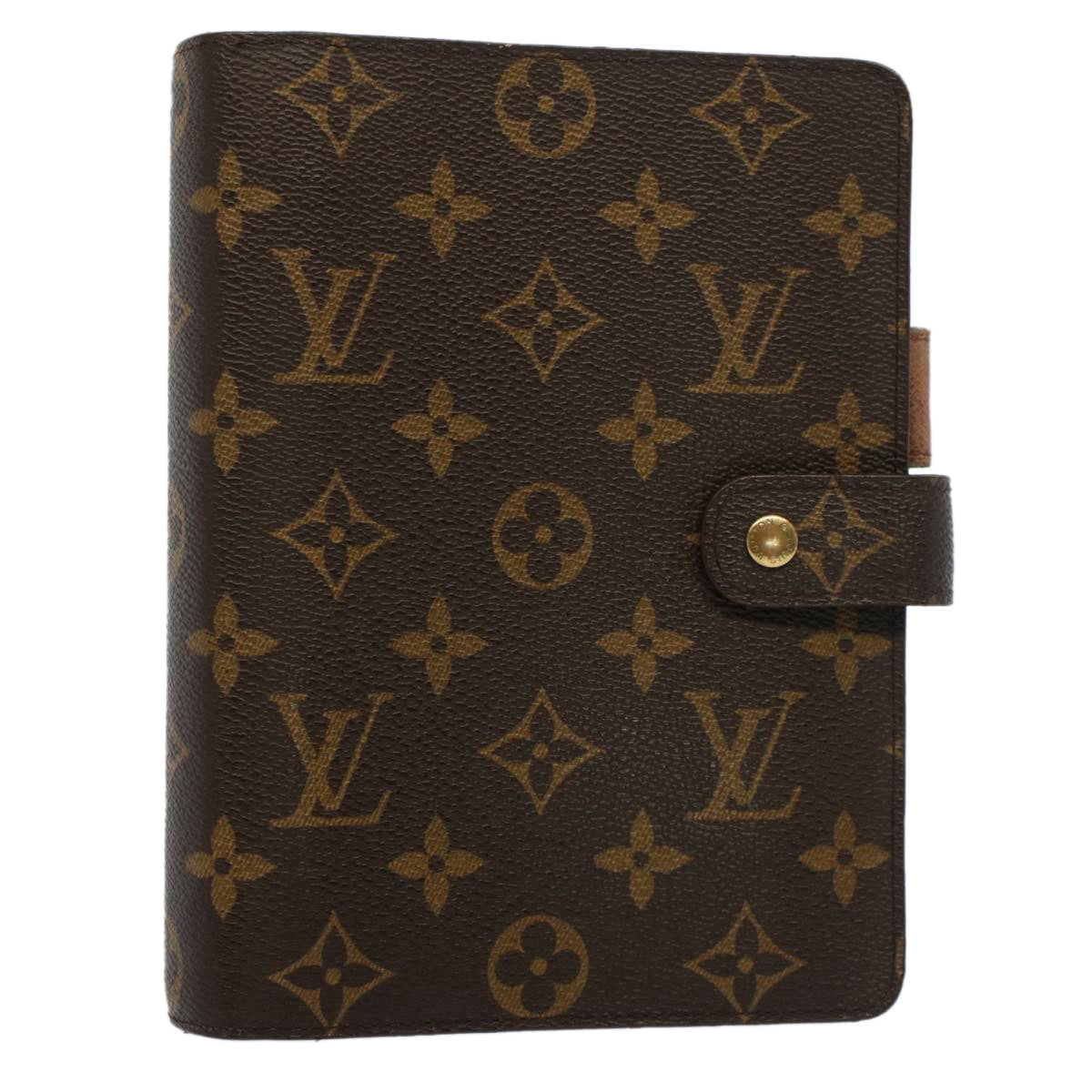 LOUIS VUITTON Monogram Agenda MM Day Planner Cover R20105 LV Auth am4973