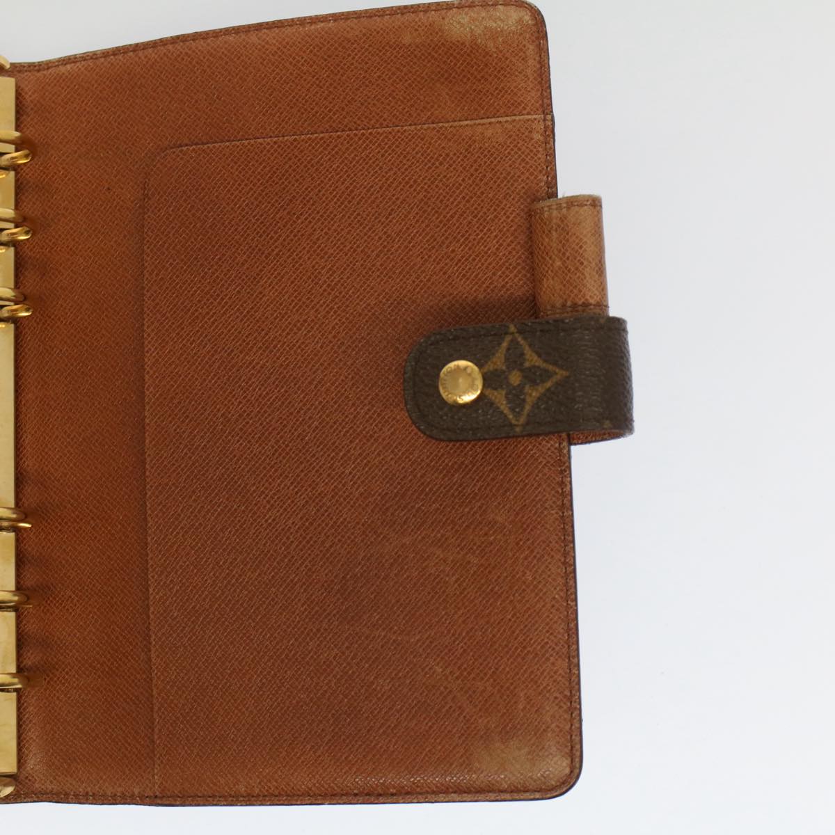 LOUIS VUITTON Monogram Agenda MM Day Planner Cover R20105 LV Auth am4973