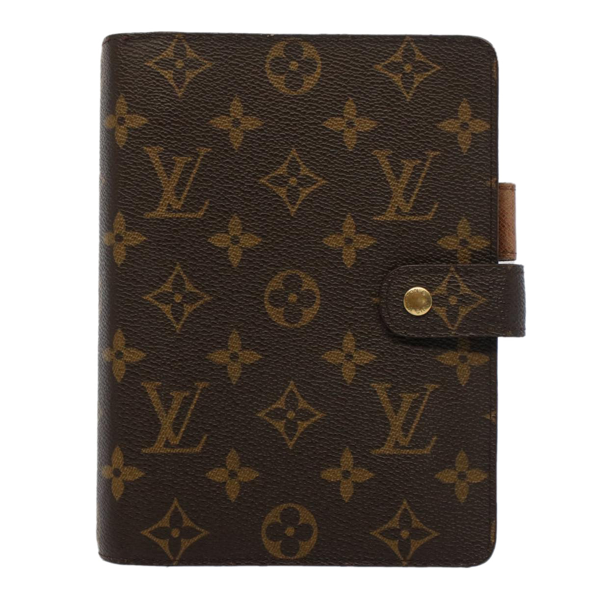 LOUIS VUITTON Monogram Agenda MM Day Planner Cover R20105 LV Auth am4973