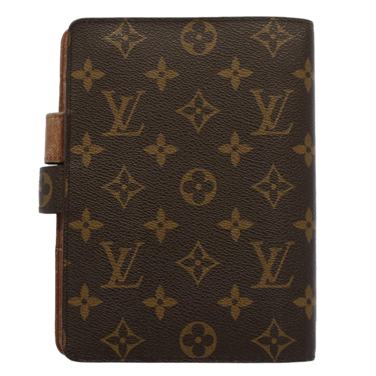 LOUIS VUITTON Monogram Agenda MM Day Planner Cover R20105 LV Auth am4973