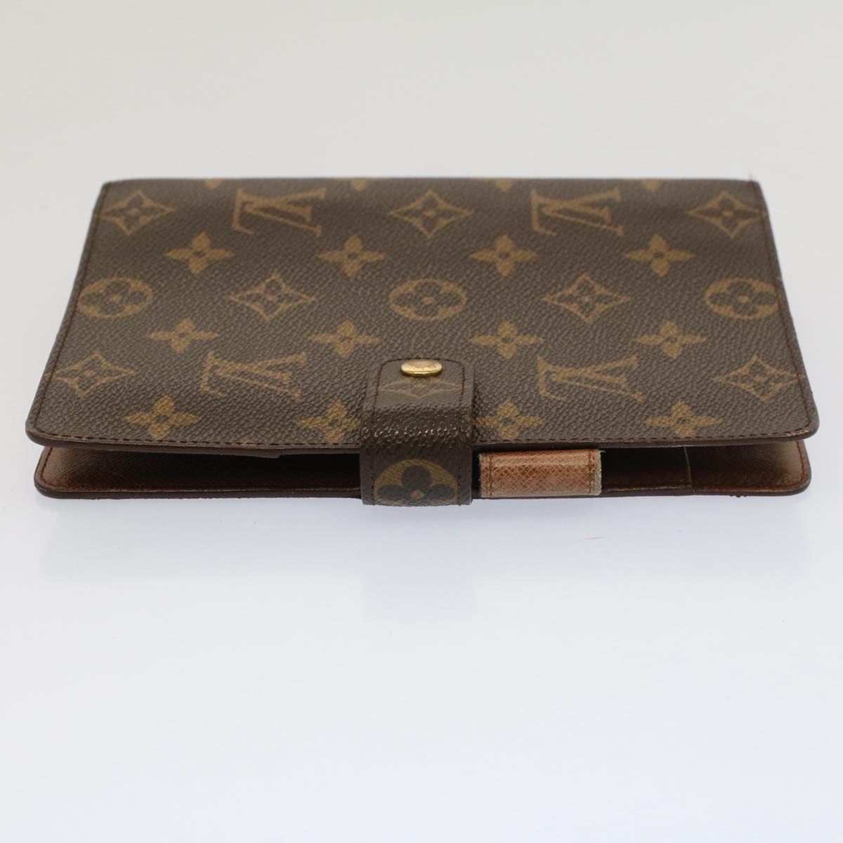 LOUIS VUITTON Monogram Agenda MM Day Planner Cover R20105 LV Auth am4973