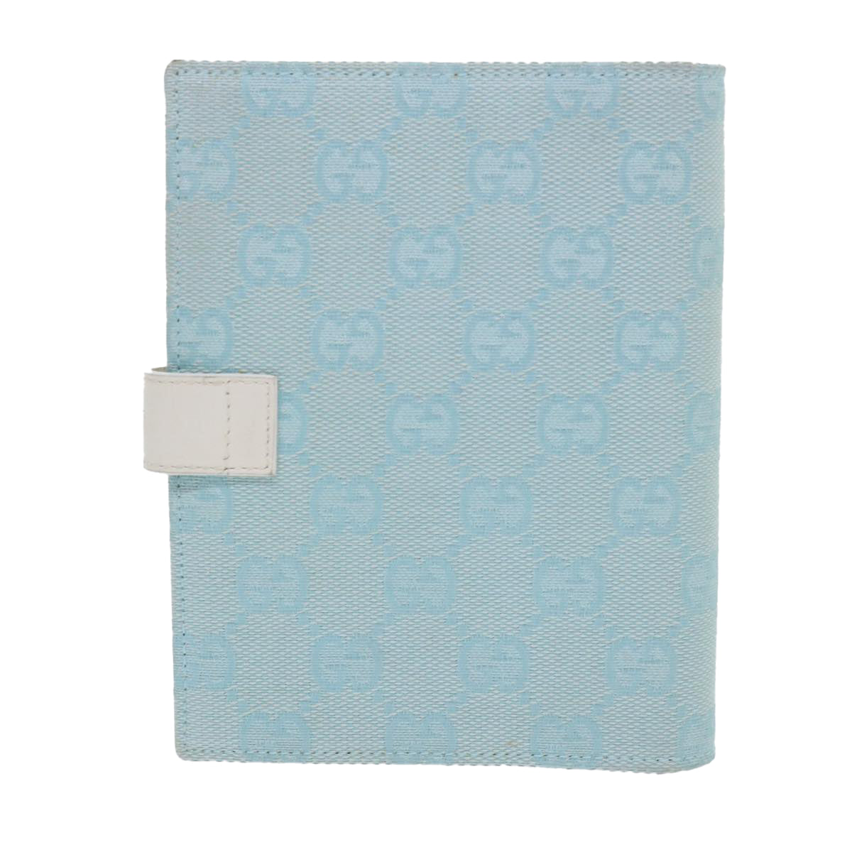 GUCCI GG Canvas Day Planner Cover Blue 031 0416 0918 Auth am4984