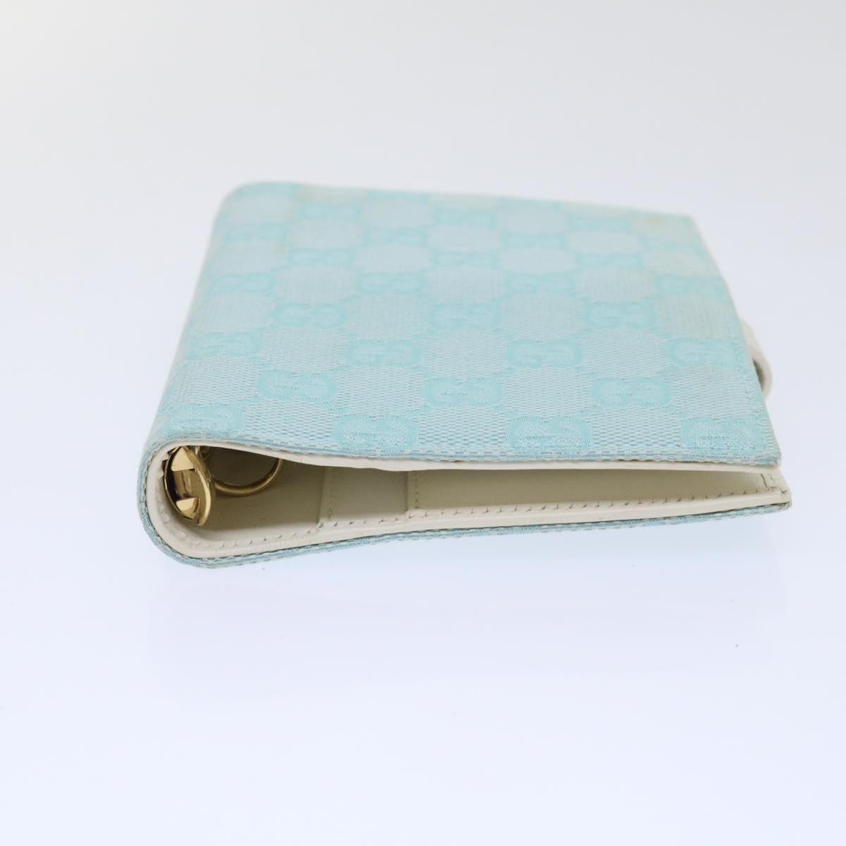 GUCCI GG Canvas Day Planner Cover Blue 031 0416 0918 Auth am4984