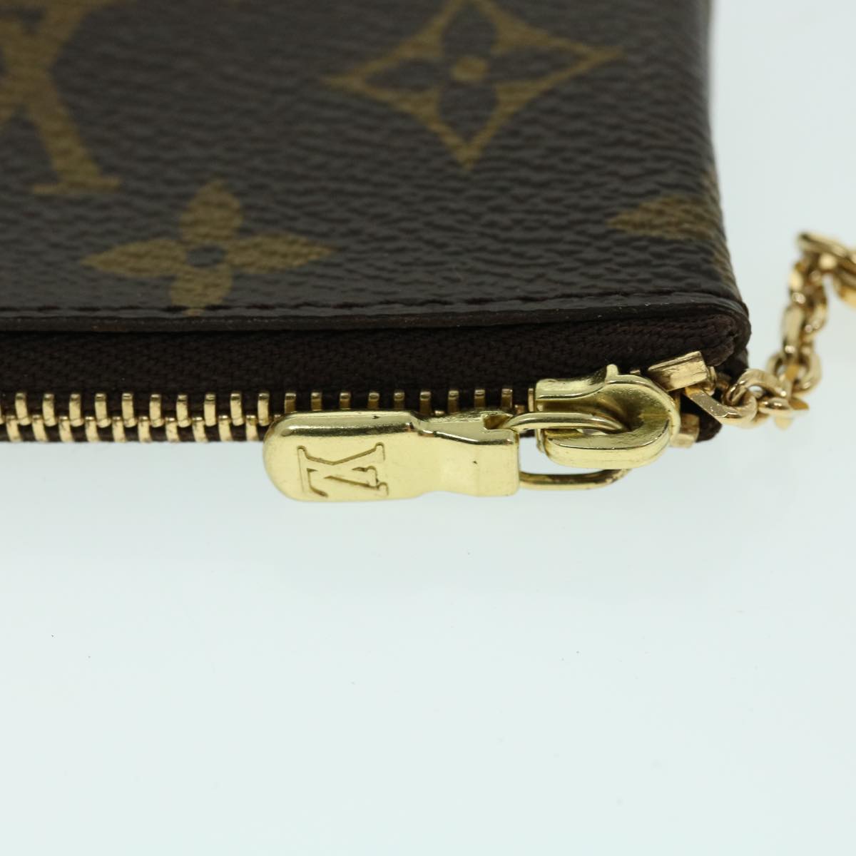 LOUIS VUITTON Monogram Pochette Cles Coin Purse M62650 LV Auth am4995