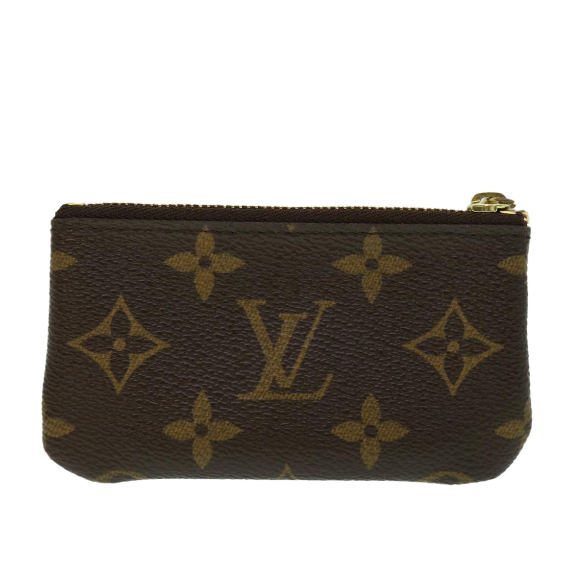 LOUIS VUITTON Monogram Pochette Cles Coin Purse M62650 LV Auth am4995