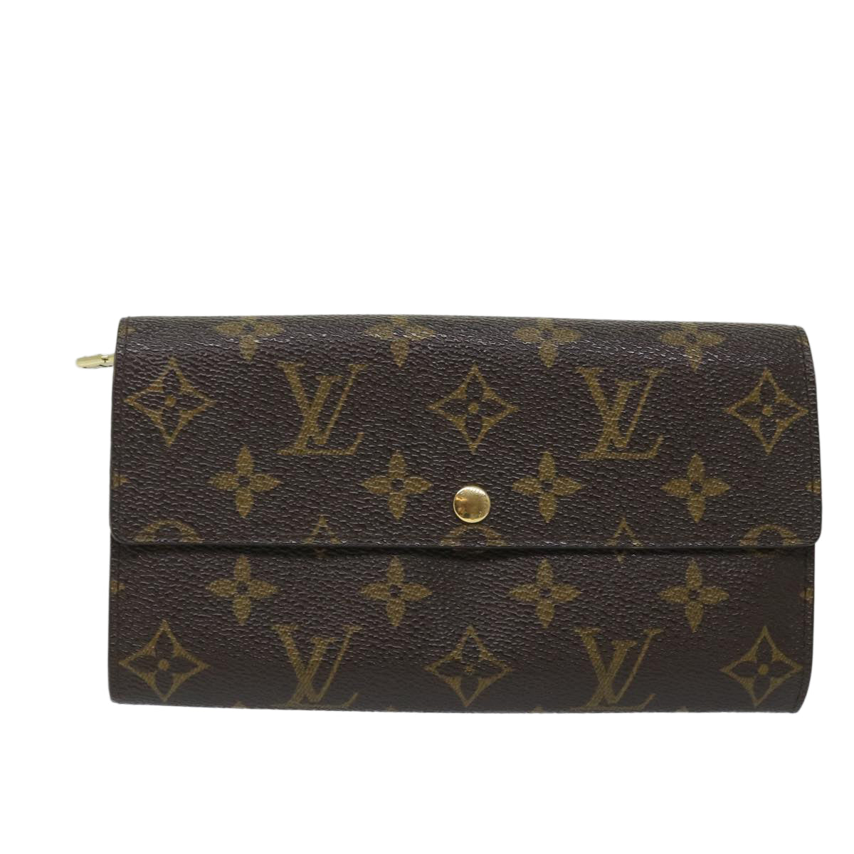 LOUIS VUITTON Monogram Pochette Porte Monnaie Credit Wallet M61725 Auth am5101