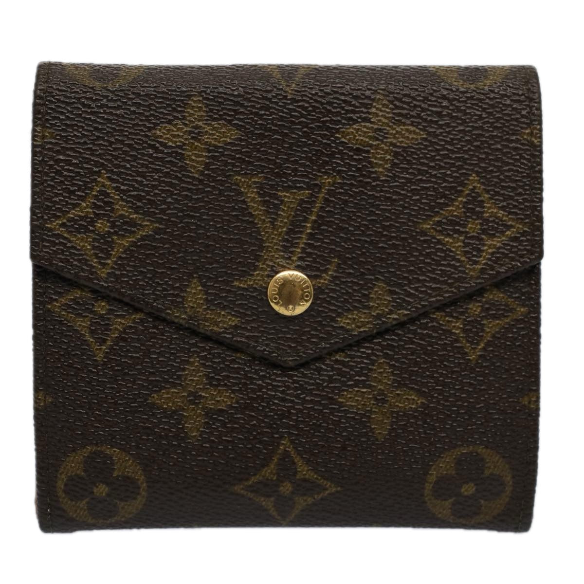 LOUIS VUITTON Monogram Porte Monnaie Bier Cartes Crdit Wallet M61652 Auth am5146