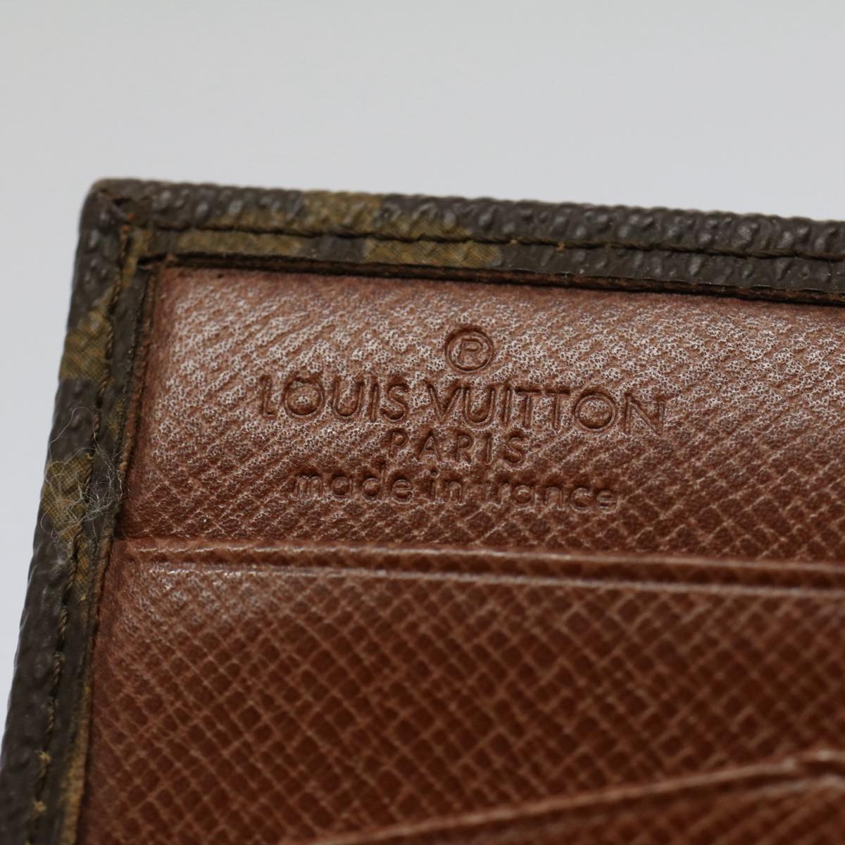 LOUIS VUITTON Monogram Porte Monnaie Bier Cartes Crdit Wallet M61652 Auth am5147