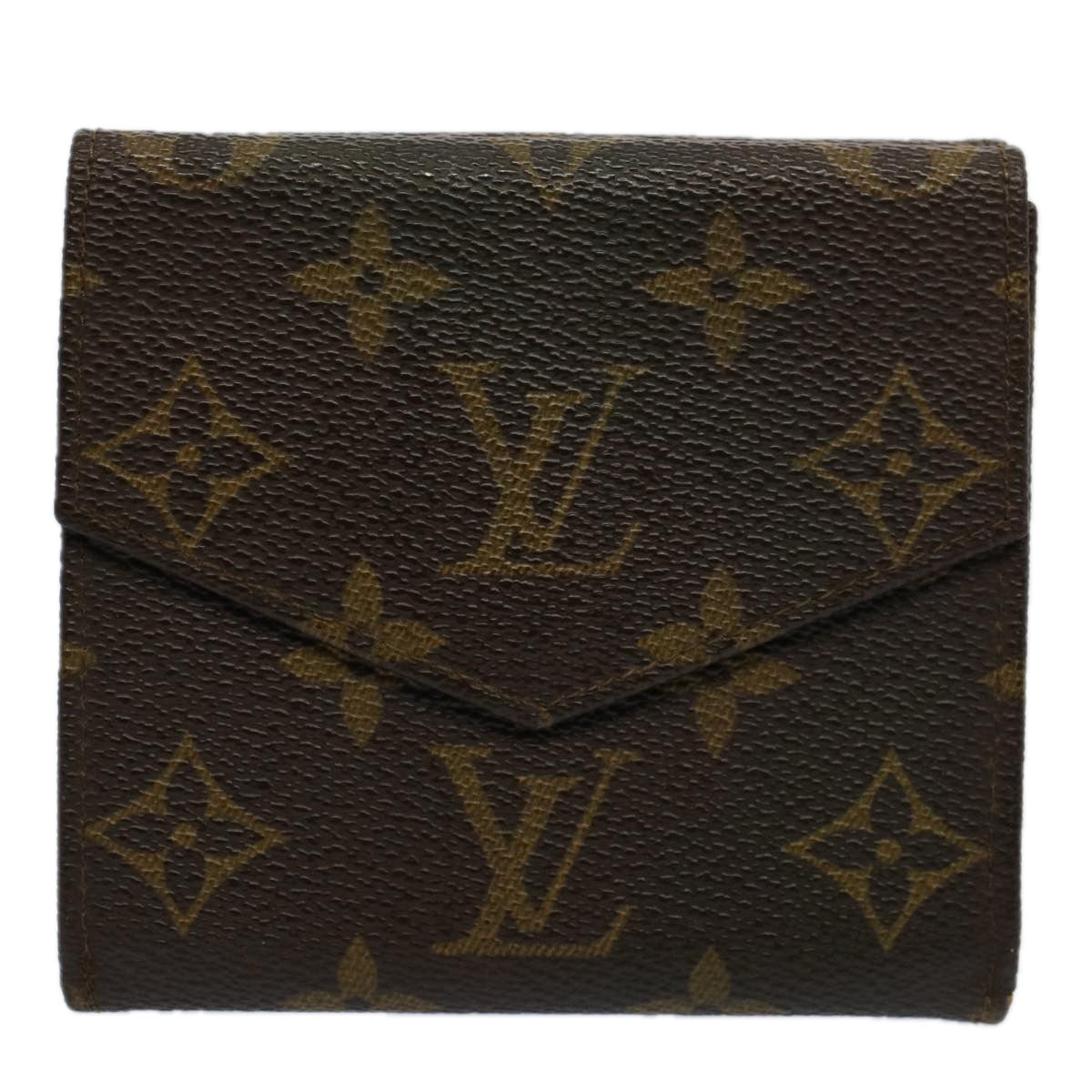 LOUIS VUITTON Monogram Porte Monnaie Bier Cartes Crdit Wallet M61652 Auth am5147