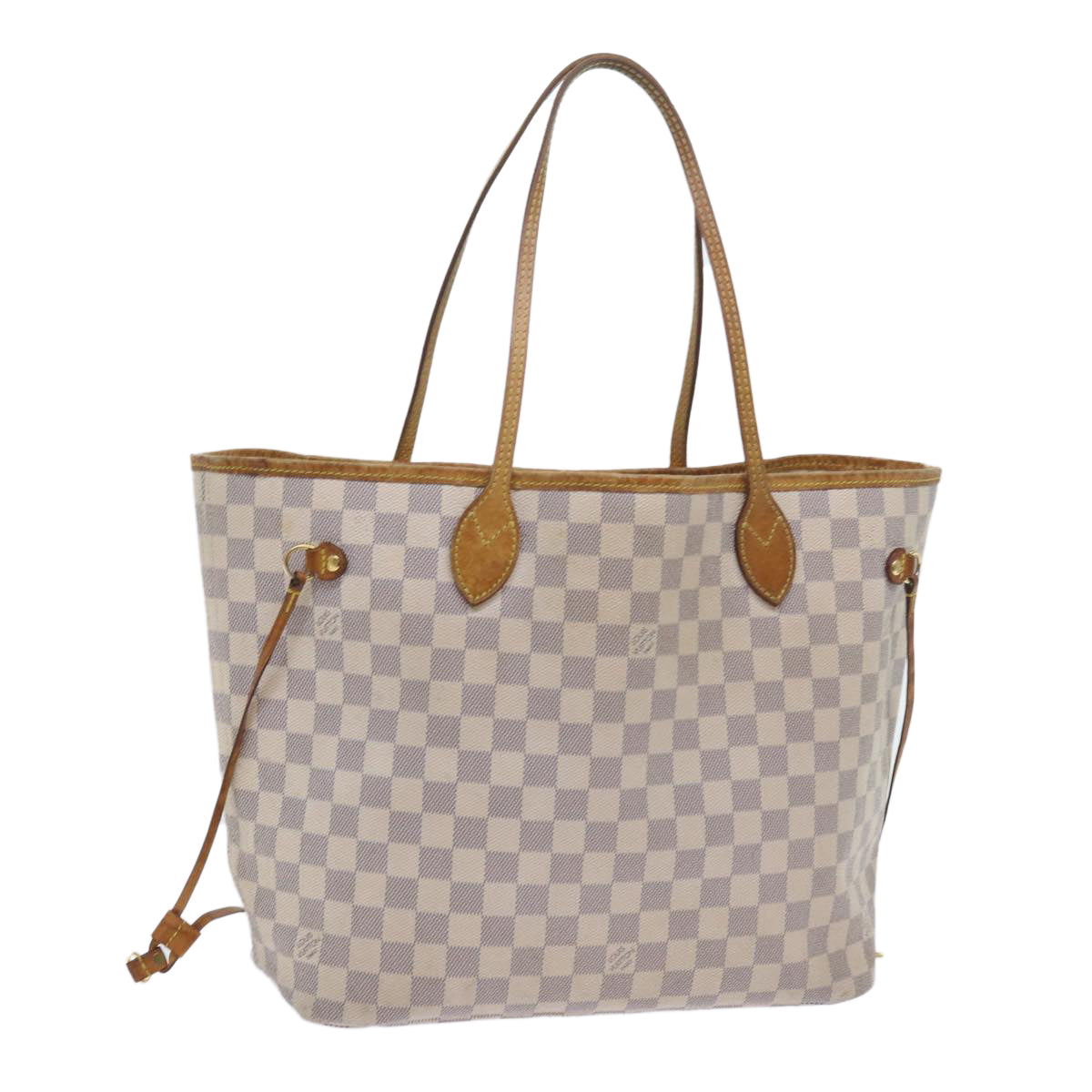 LOUIS VUITTON Damier Azur Neverfull MM Tote Bag N41605 LV Auth am5160