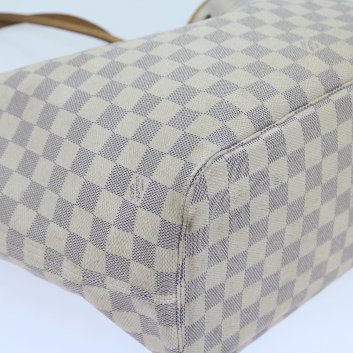 LOUIS VUITTON Damier Azur Neverfull MM Tote Bag N41605 LV Auth am5160