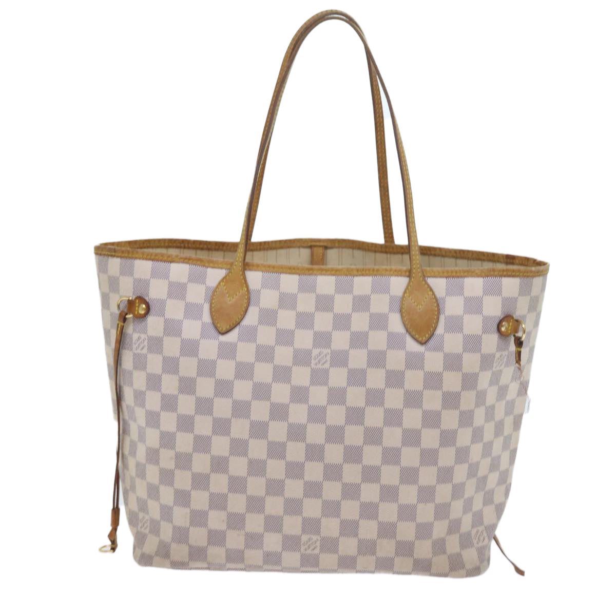 LOUIS VUITTON Damier Azur Neverfull MM Tote Bag N41605 LV Auth am5160