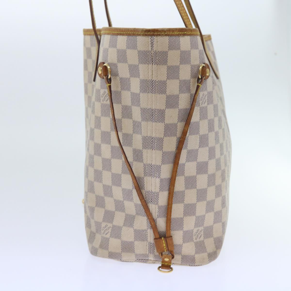 LOUIS VUITTON Damier Azur Neverfull MM Tote Bag N41605 LV Auth am5160