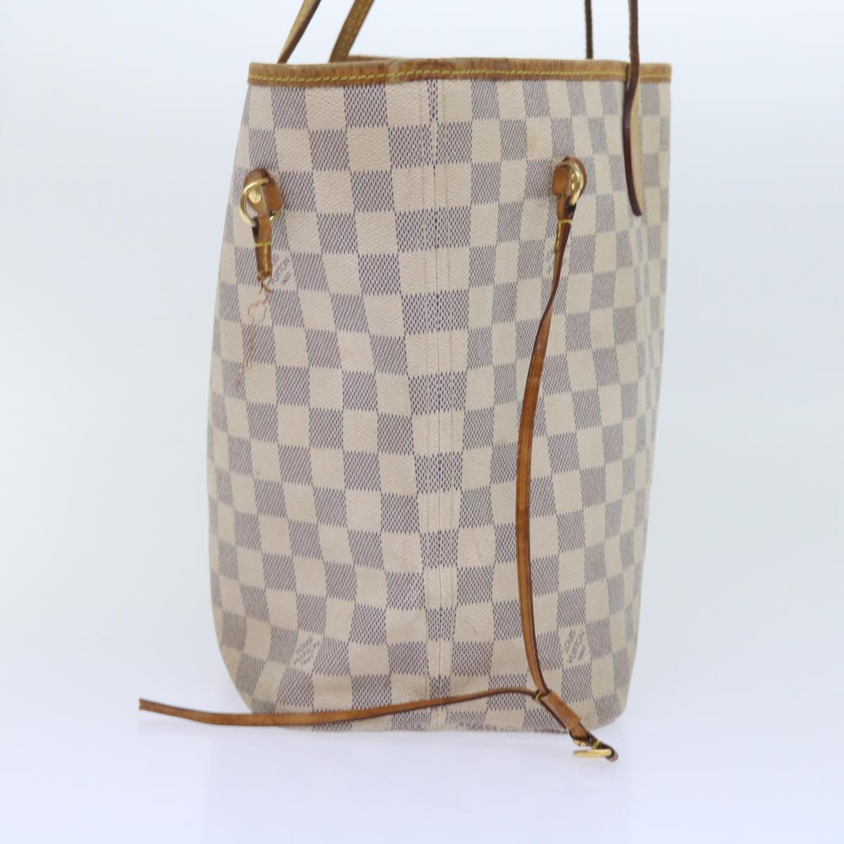 LOUIS VUITTON Damier Azur Neverfull MM Tote Bag N41605 LV Auth am5160