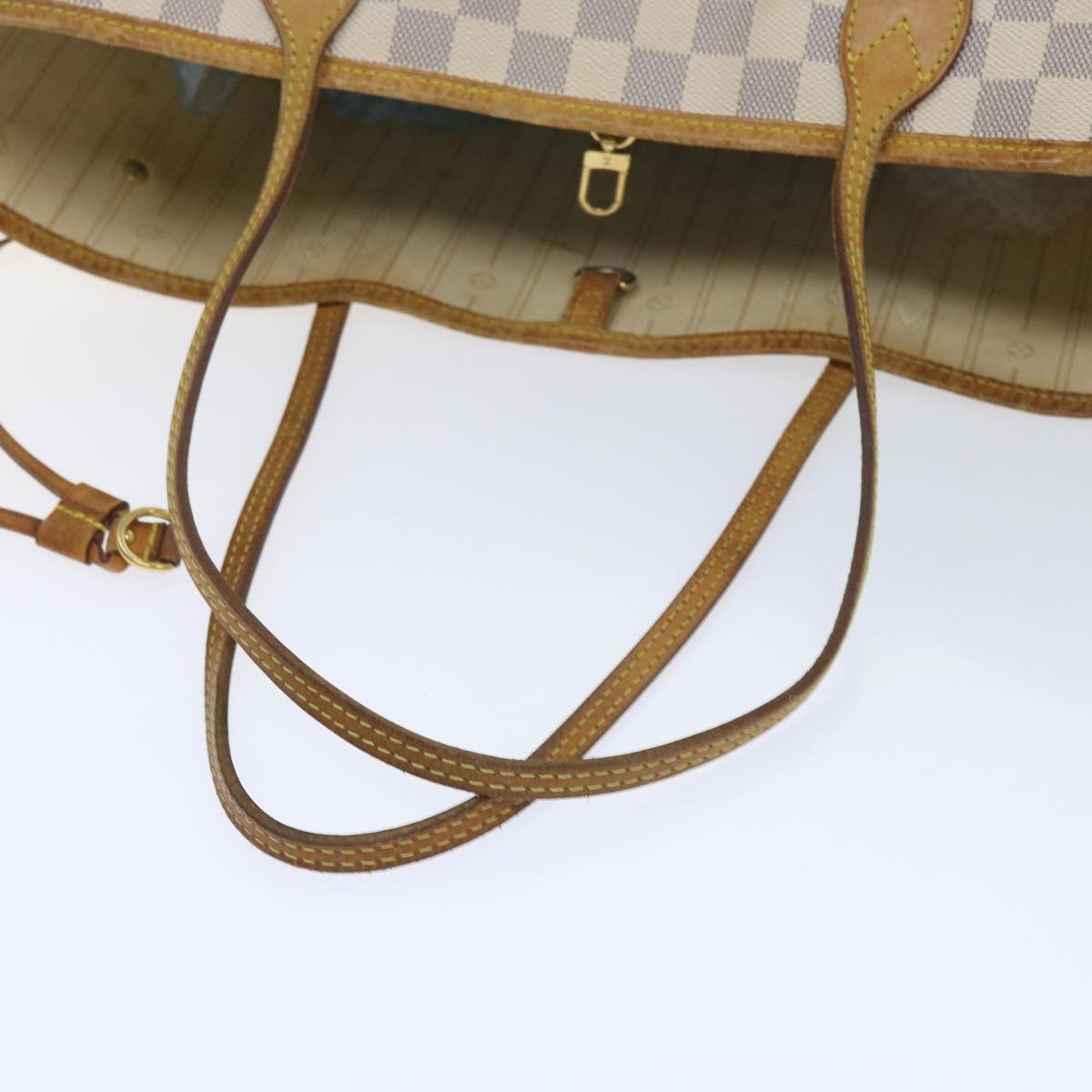 LOUIS VUITTON Damier Azur Neverfull MM Tote Bag N41605 LV Auth am5160