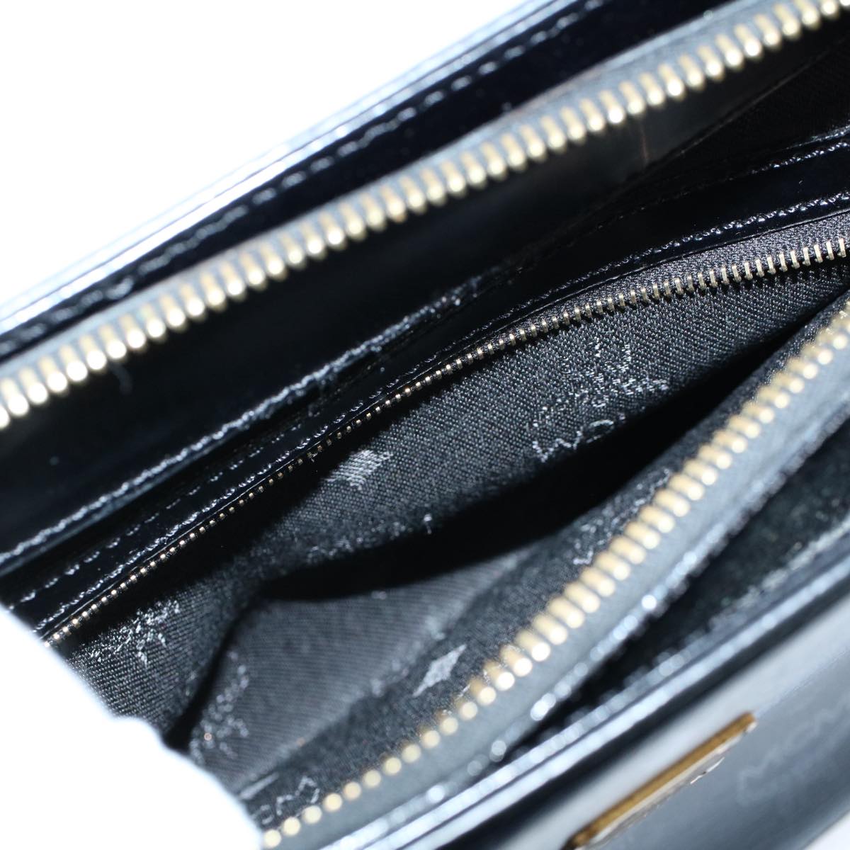 MCM Vicetos Logogram Shoulder Bag PVC Leather Black Auth am5162