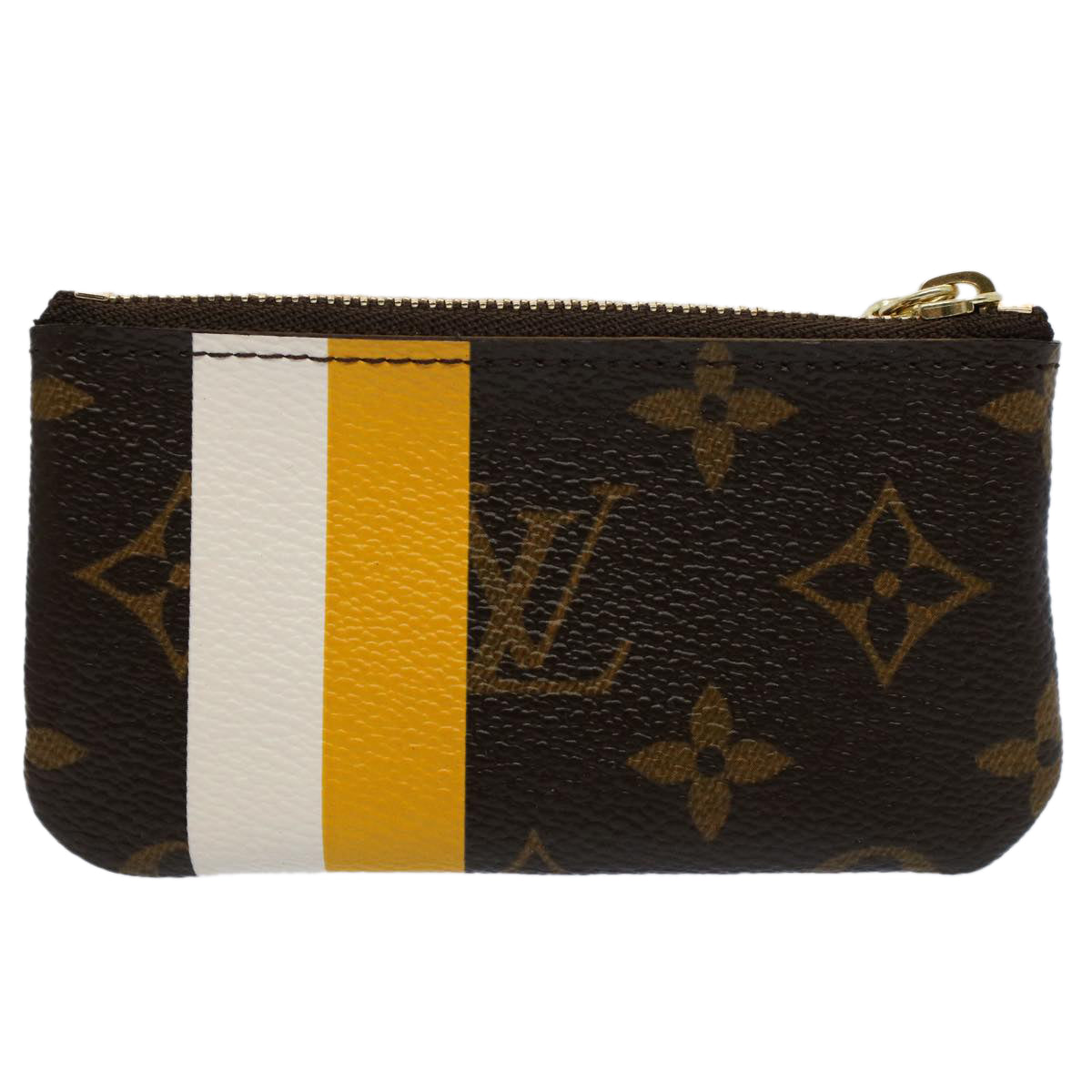 LOUIS VUITTON Monogram Groom Pochette Cles Coin Purse Jaune M60033 Auth am5172