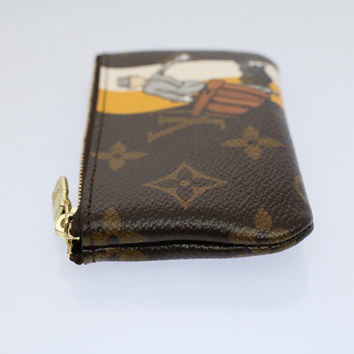 LOUIS VUITTON Monogram Groom Pochette Cles Coin Purse Jaune M60033 Auth am5172