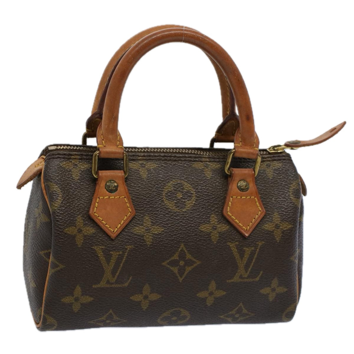 LOUIS VUITTON Monogram Mini Speedy Hand Bag M41534 LV Auth am5174