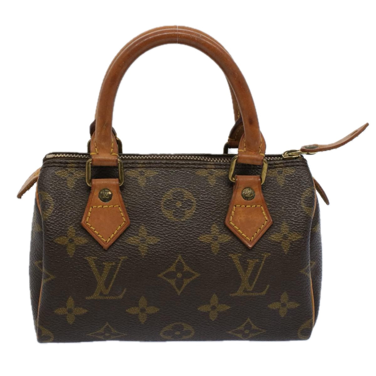 LOUIS VUITTON Monogram Mini Speedy Hand Bag M41534 LV Auth am5174