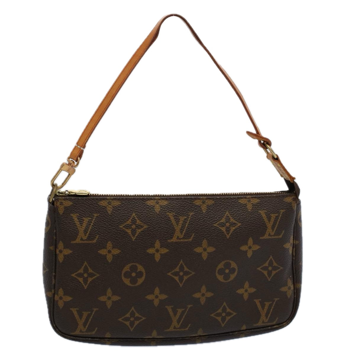 LOUIS VUITTON Monogram Pochette Accessoires Pouch M51980 LV Auth am5183