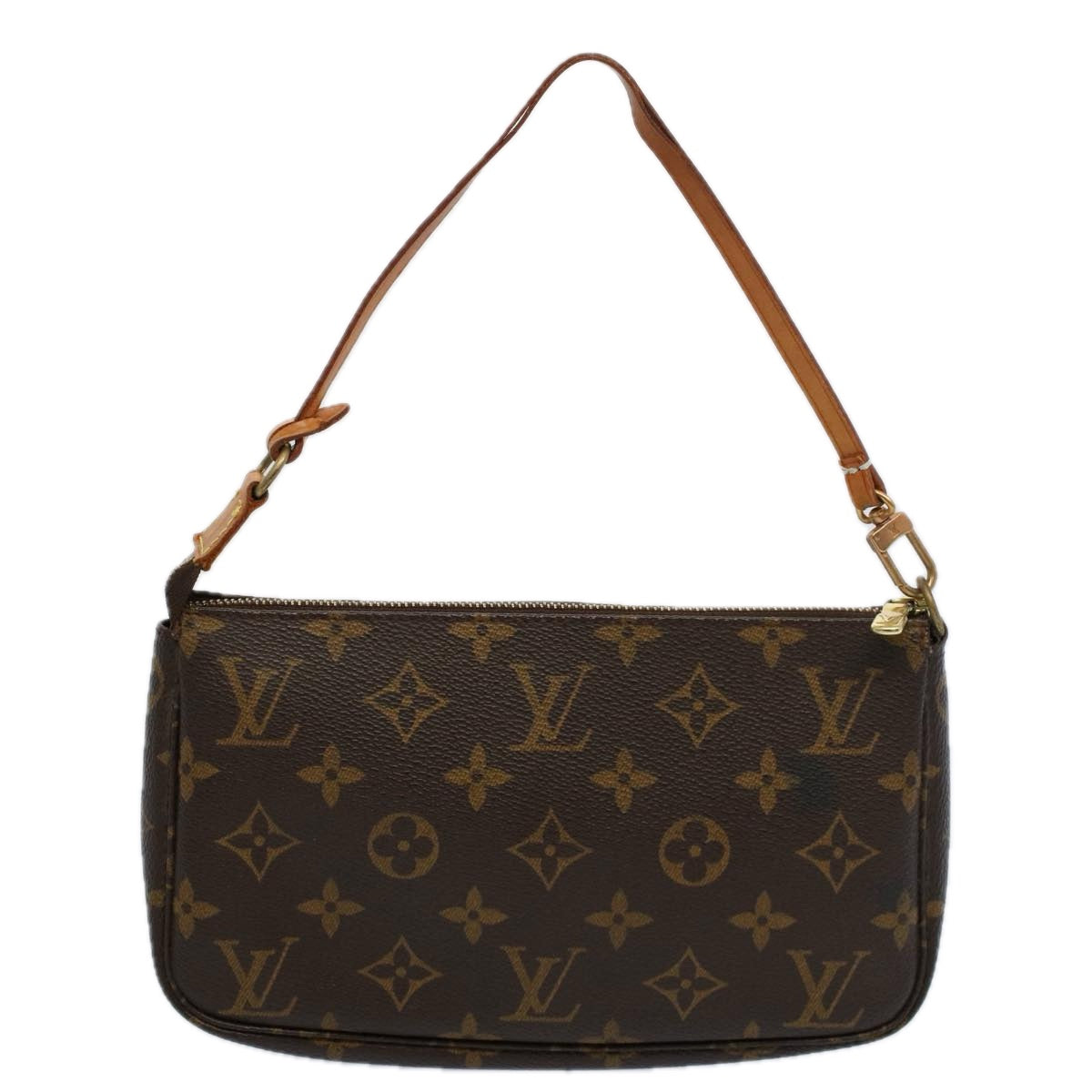 LOUIS VUITTON Monogram Pochette Accessoires Pouch M51980 LV Auth am5183