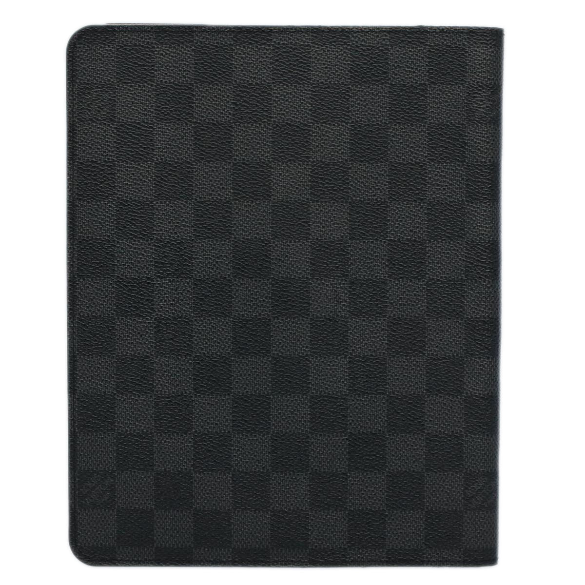 LOUIS VUITTON Damier Graphite Agenda Bureau Note Cover R20974 LV Auth am5184