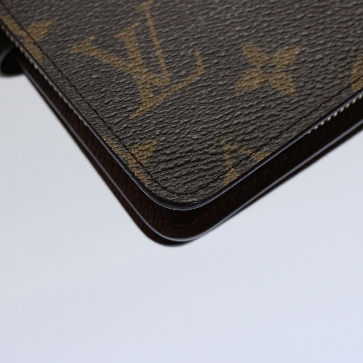 LOUIS VUITTON Monogram Porto Papie Zip Wallet M61207 LV Auth am5270