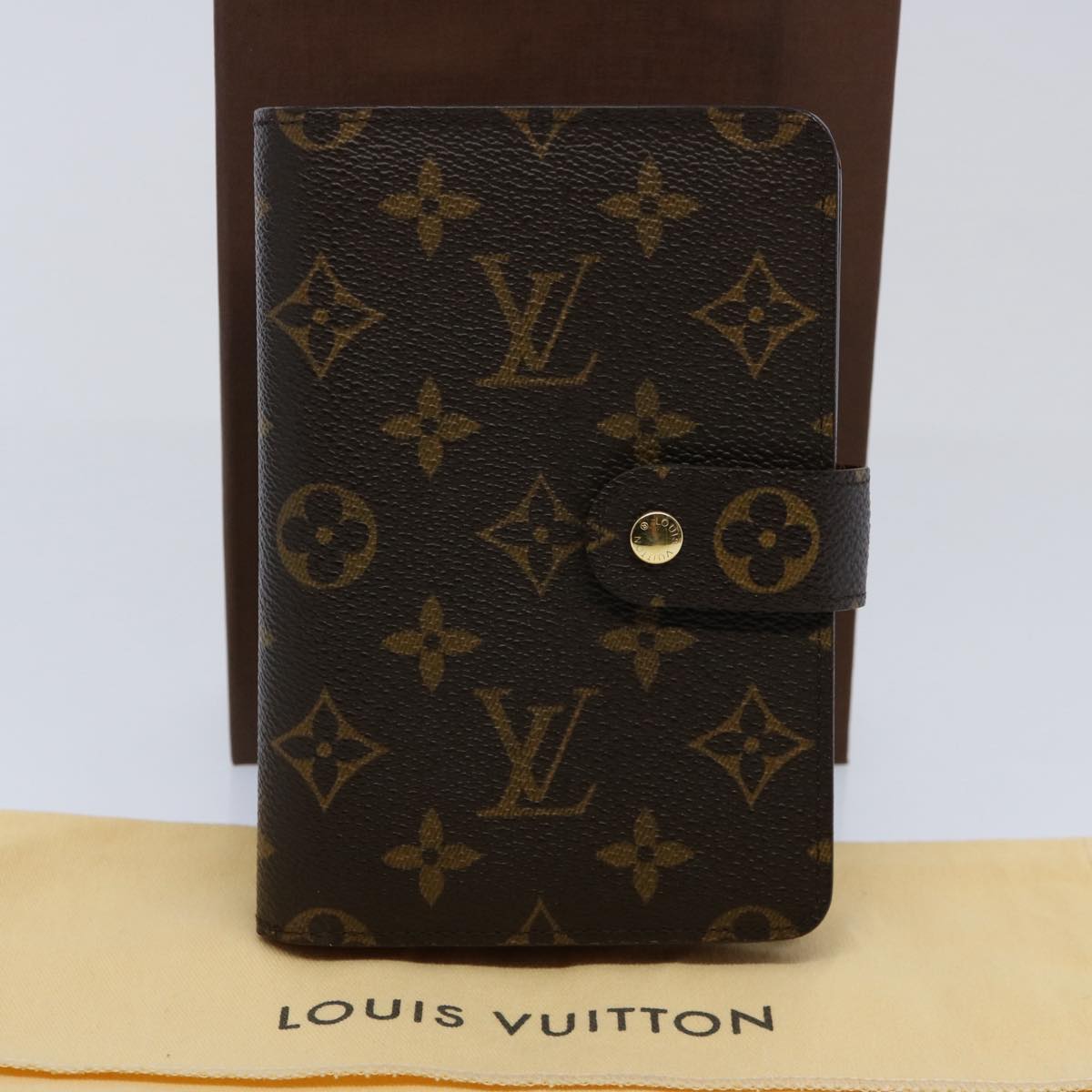 LOUIS VUITTON Monogram Porto Papie Zip Wallet M61207 LV Auth am5270